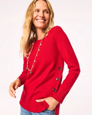 Button Tunic Sweater