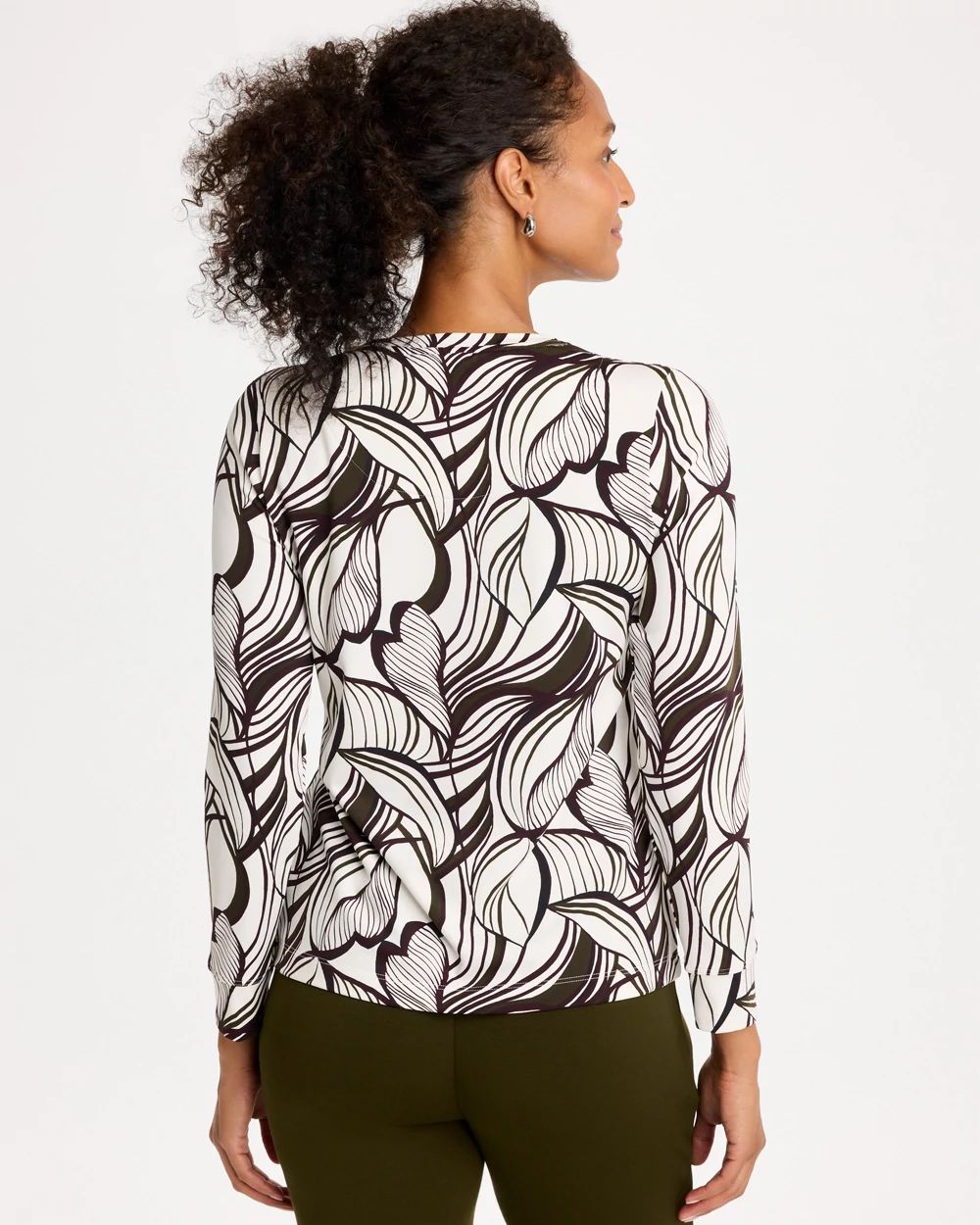 Zenergy® Soft Brushed Printed Top click to view larger image.
