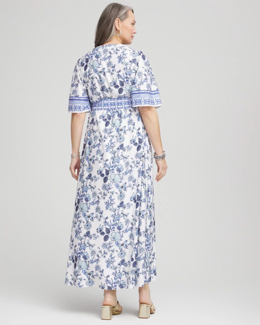 Surplice Matte Satin Maxi Dress