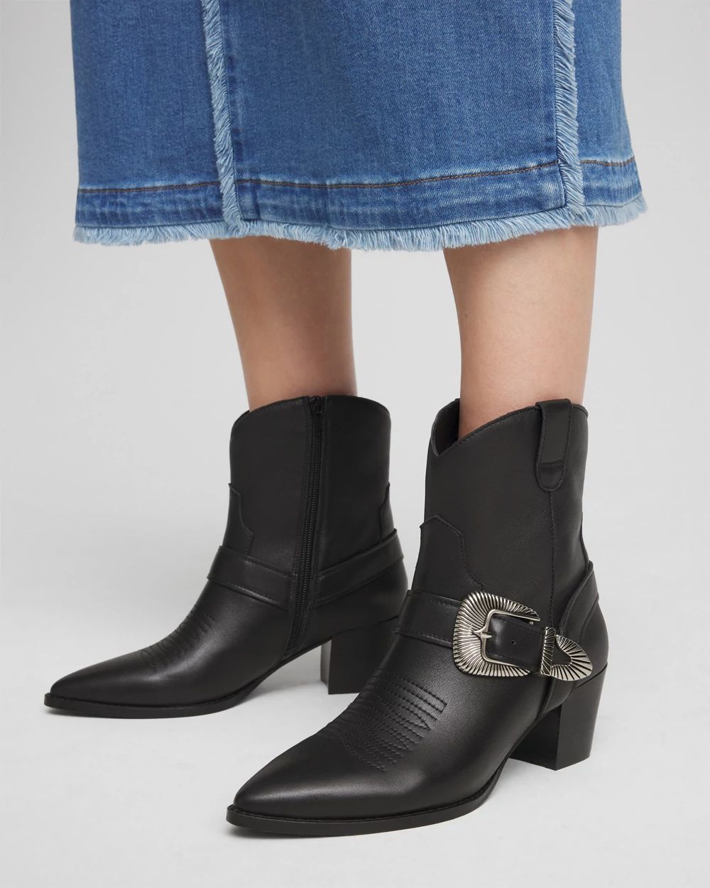 Kris Western Buckle Boots
