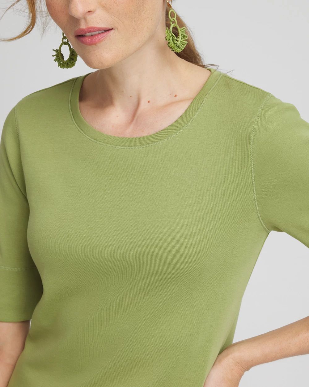 Jewel Neck Tee