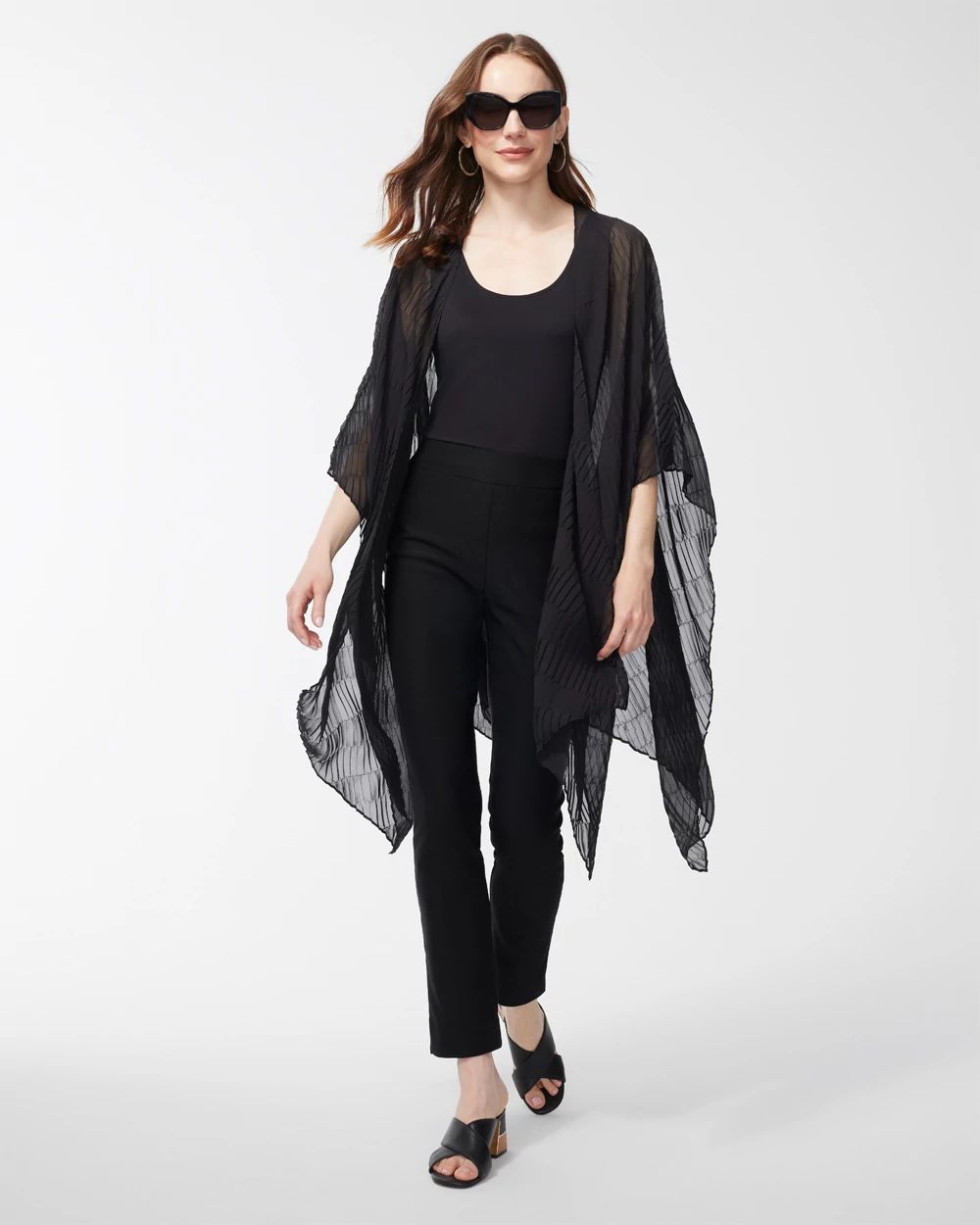 Pleated Ruana