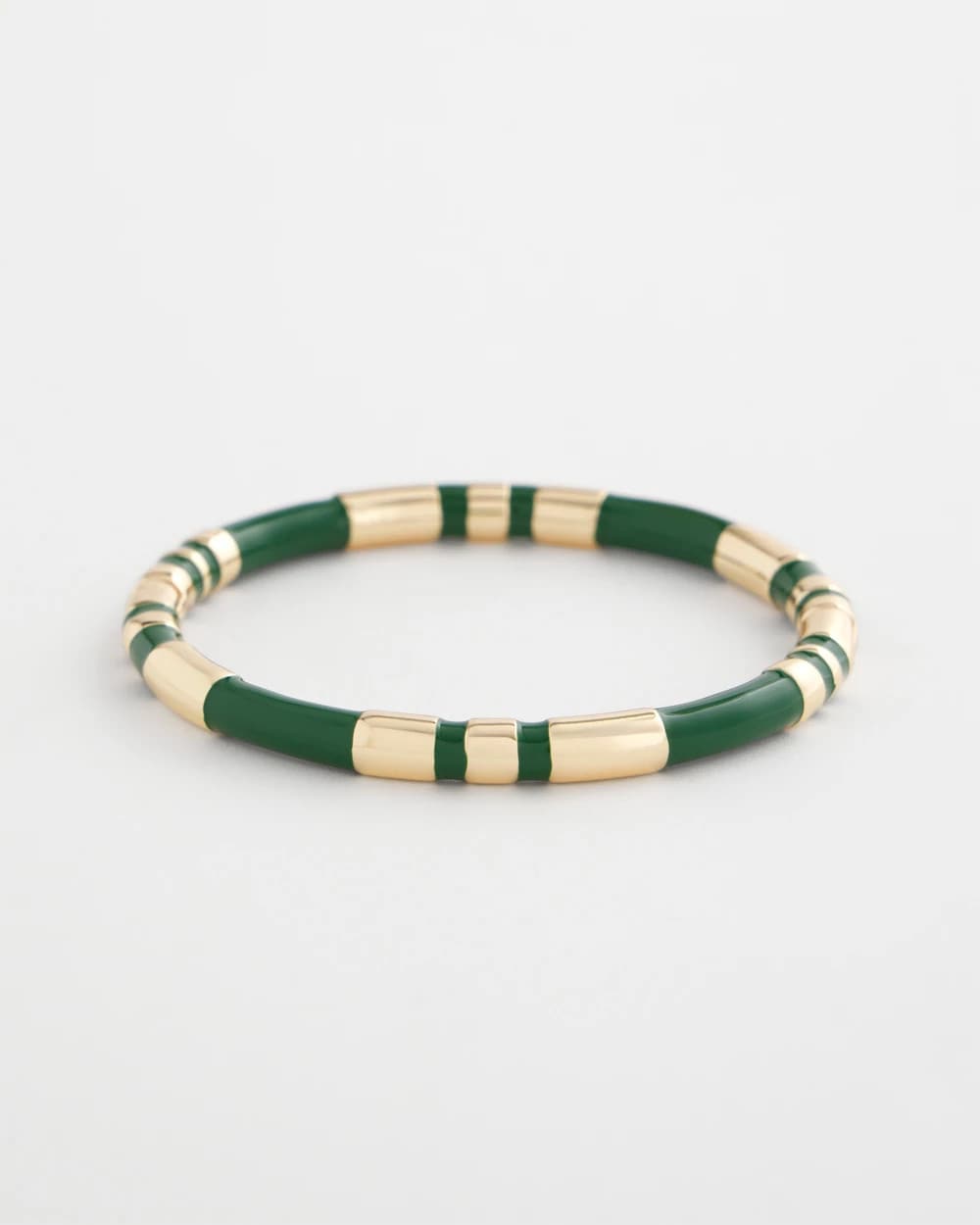 Green Enamel Hinge Bangle