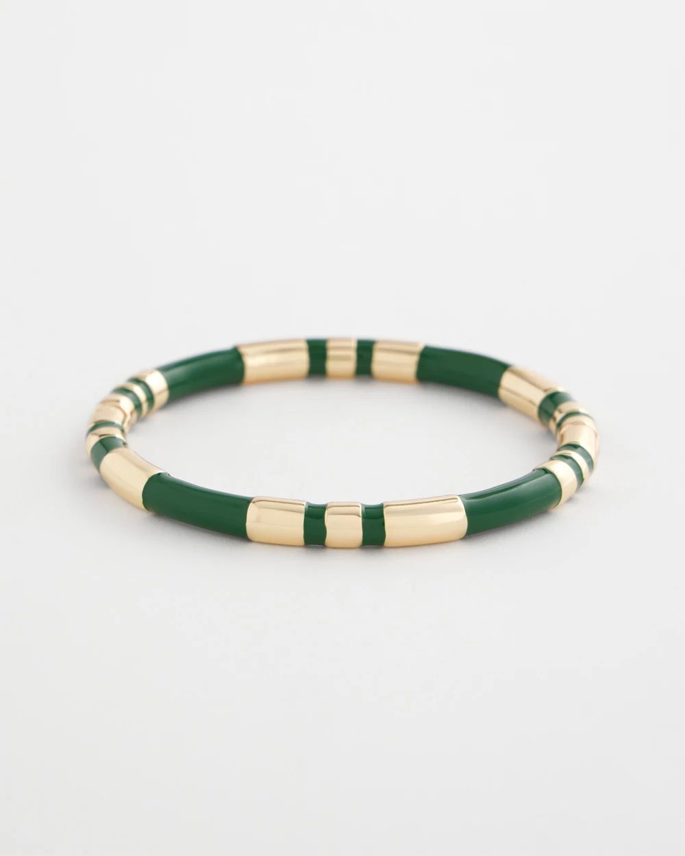 Green Enamel Hinge Bangle