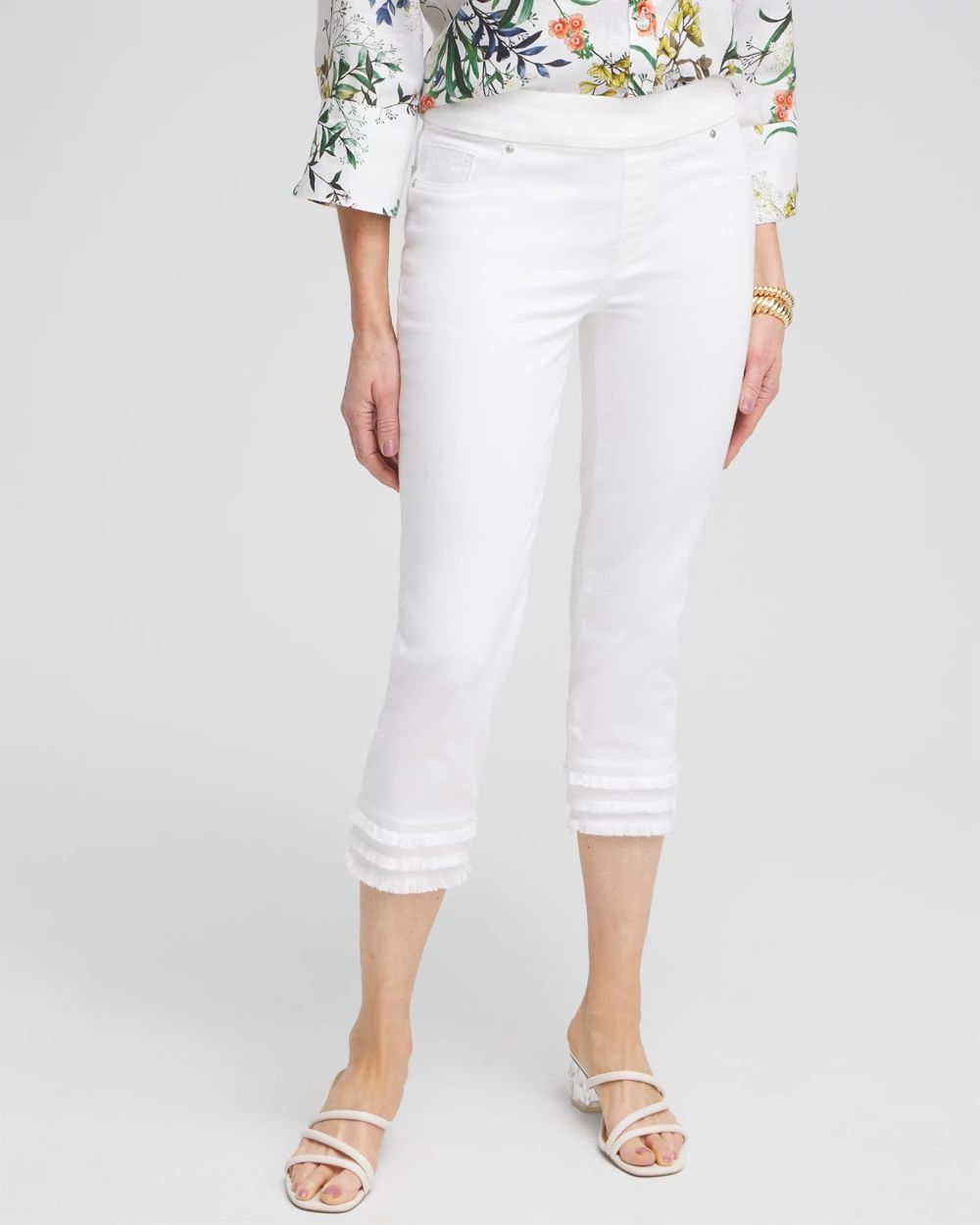 No Stain 21 Triple Fray Pull-on Capris