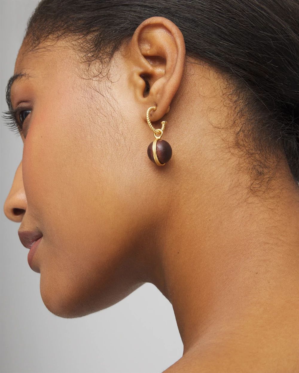 No Droop® Wooden Lantern Earrings