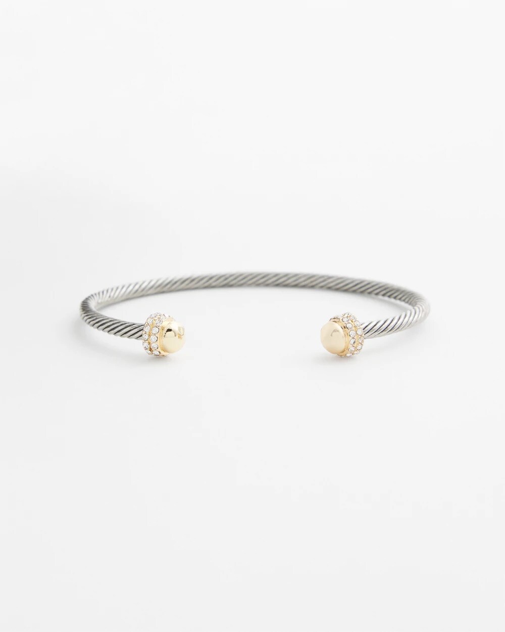 Mixed Metal Flex Cuff Bracelet
