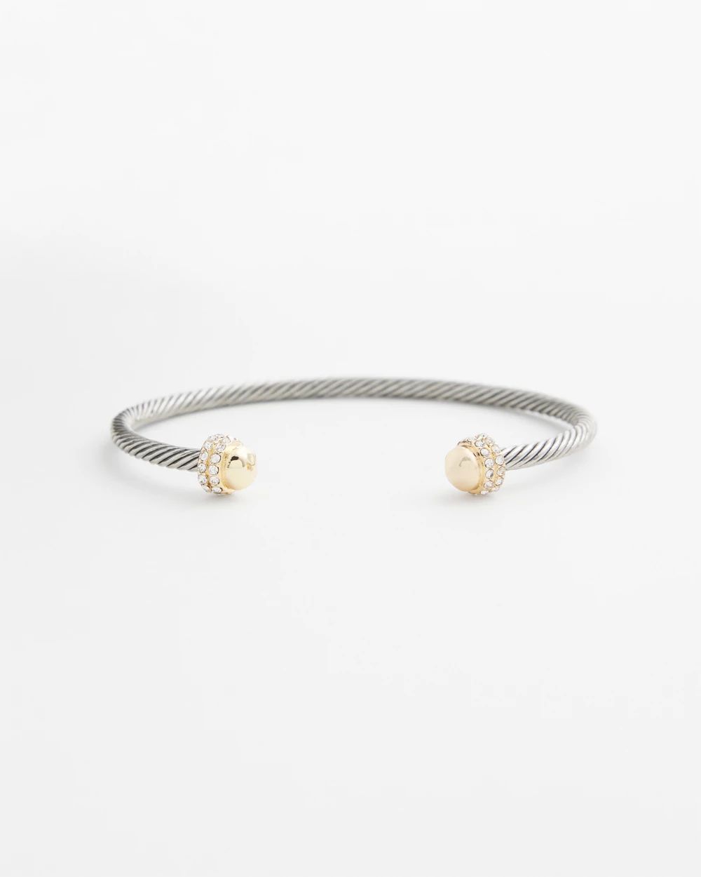 Mixed Metal Flex Cuff Bracelet