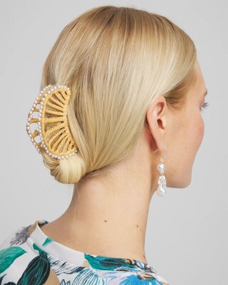Embellished Raffia Hair Clip click to view larger image.