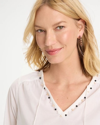 Wrapped Hoop Earrings click to view larger image.