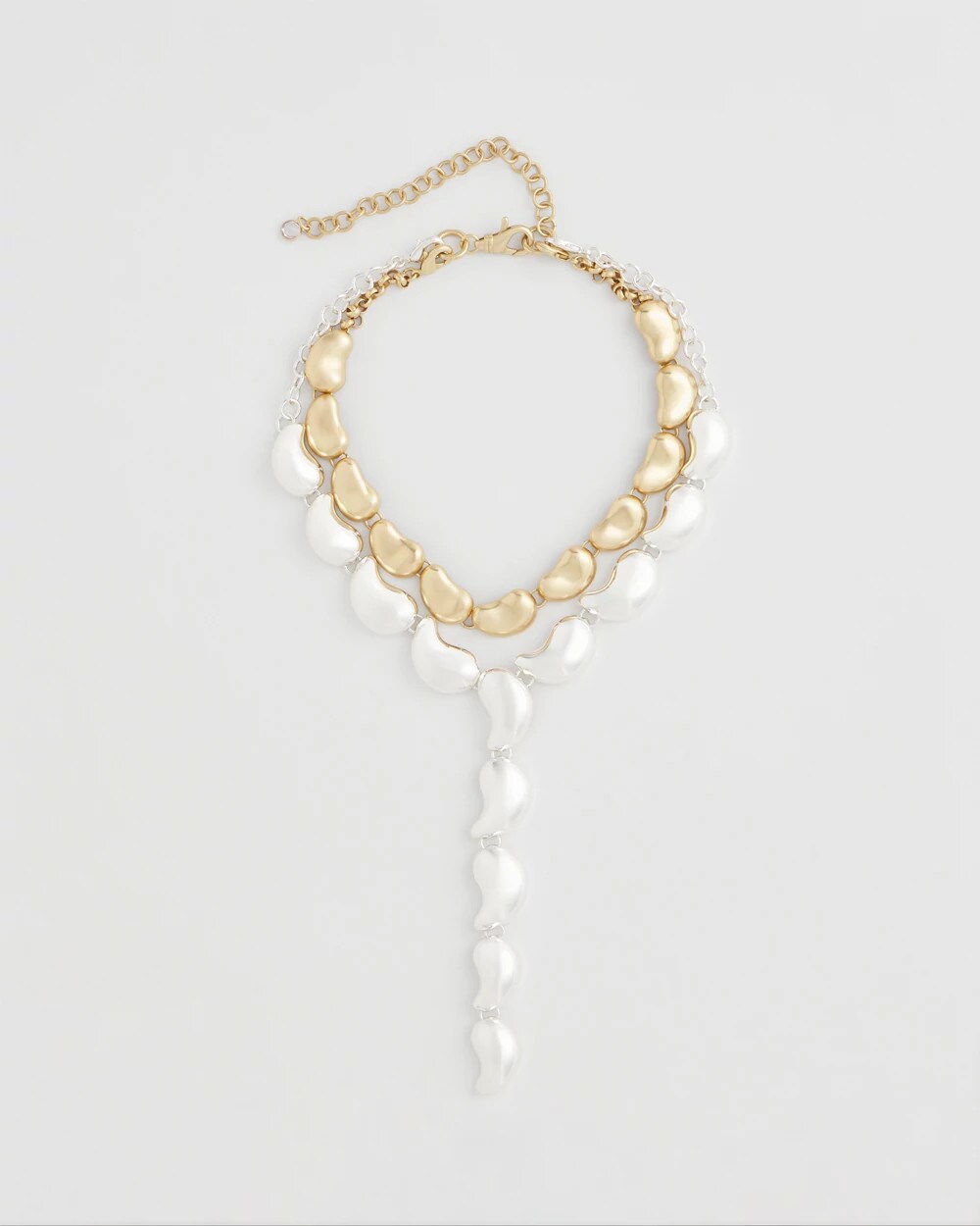 Convertible Mixed-Metals Y-Necklace