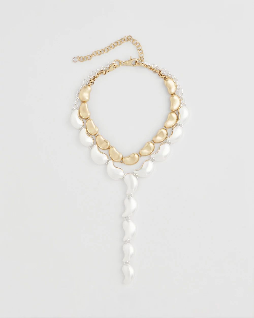 Convertible Mixed-Metals Y-Necklace