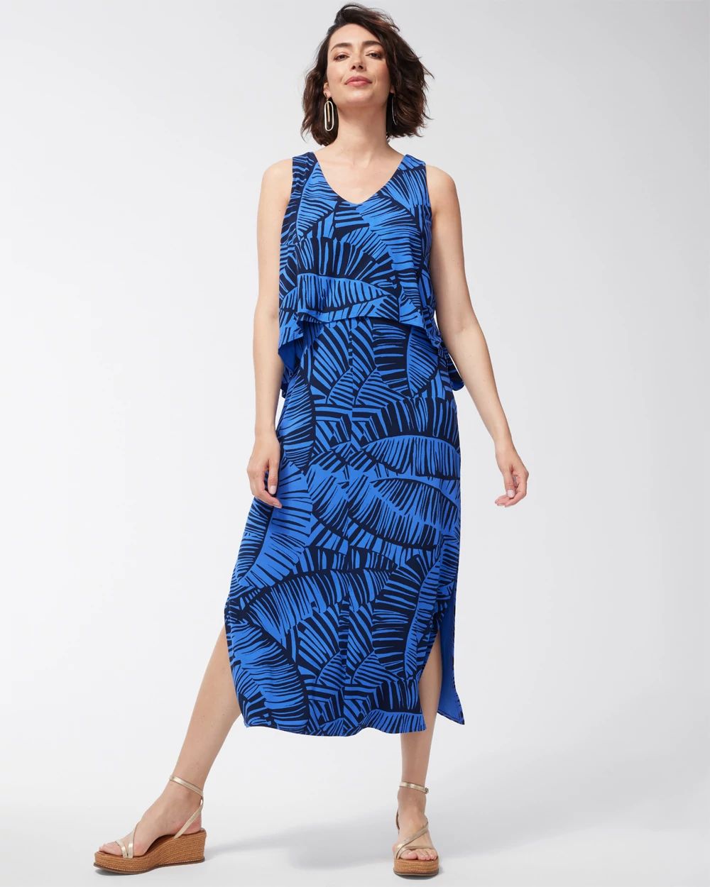 Sleeveless Popover Maxi Dress