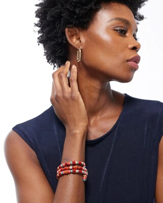 Beaded Coil Bracelet