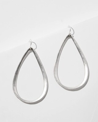 Silver Tone Hoop Earrings