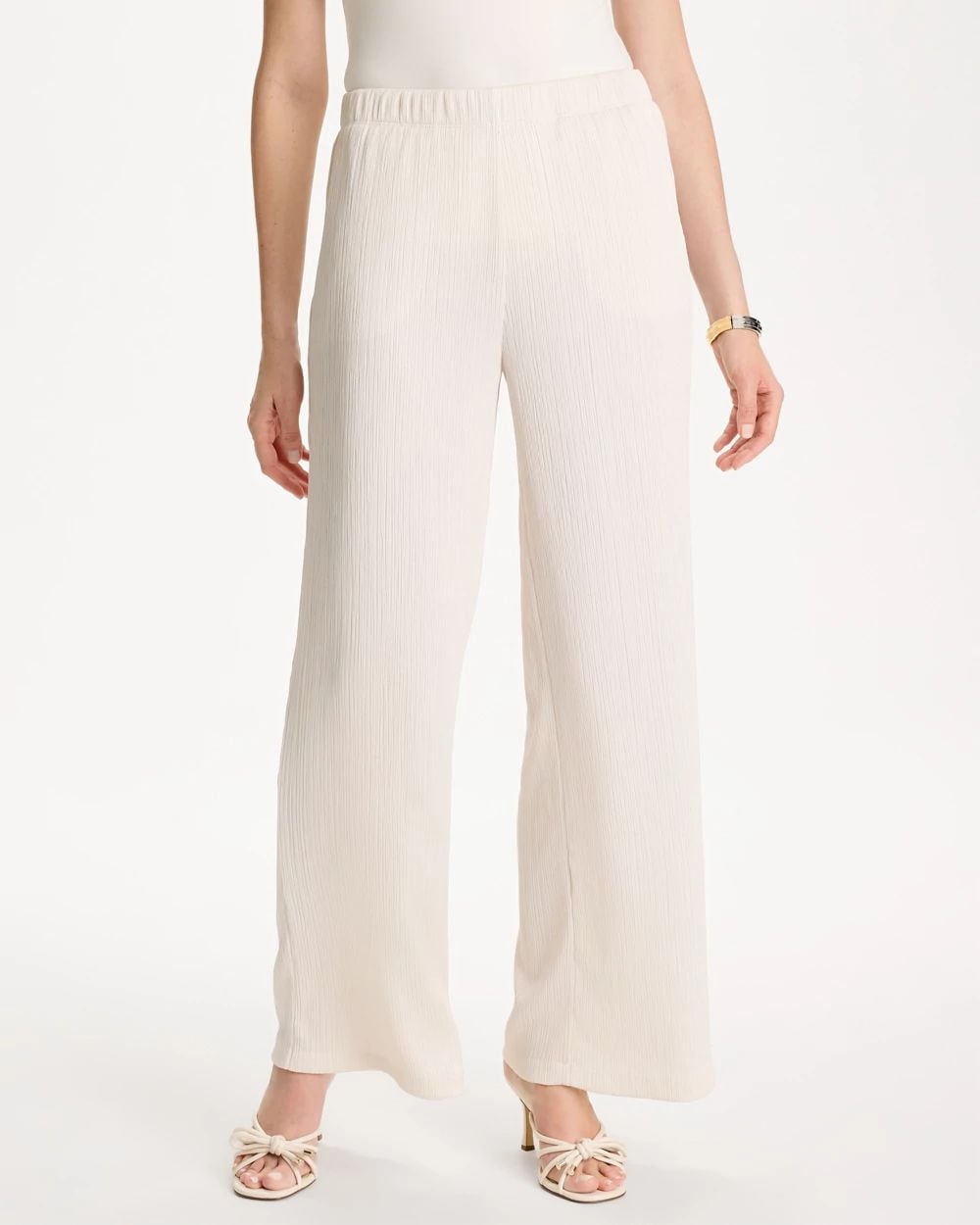 Petite Travelers™ Crinkle Textured Pants