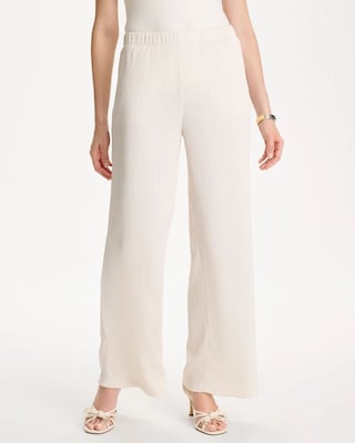 Petite Travelers™ Crinkle Textured Pants