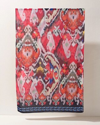Ikat Print Oblong Scarf