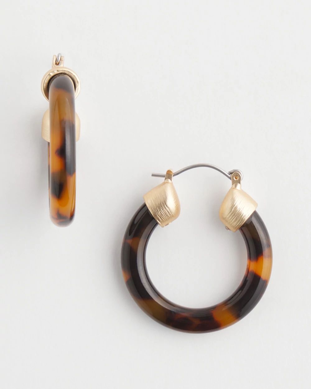 Tortoise Hoop Earrings