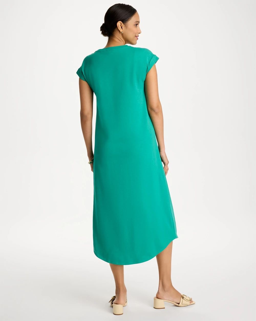 Soft-Stretch Cotton Slub Dress