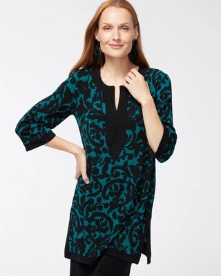 Travelers Foliage Long Sleeve Kurta