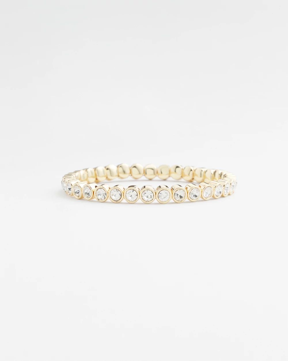Faux Tennis Stretch Bracelet