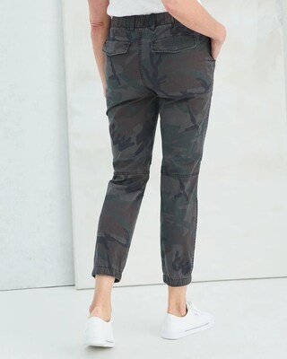 Camo-Print Ankle Joggers