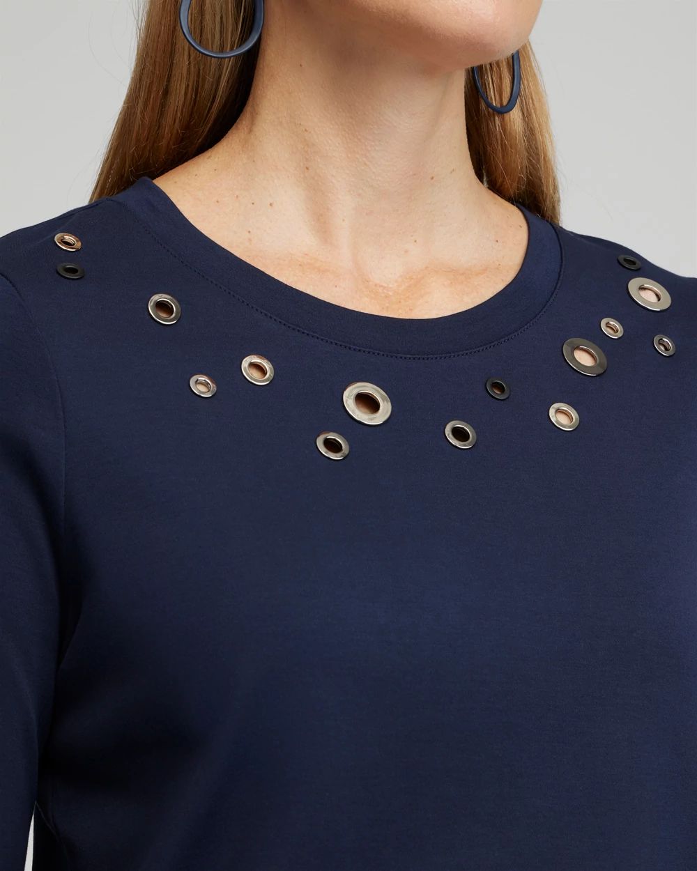 Grommet Detail Tee click to view larger image.