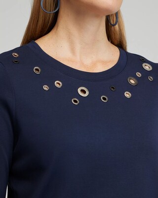 Grommet Detail Tee click to view larger image.