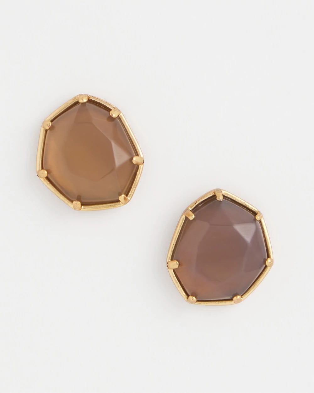 Agate Stone Stud Earrings