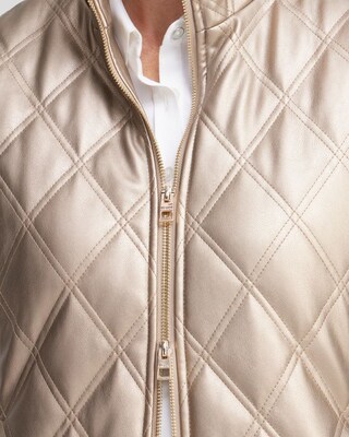 Faux Leather Vest click to view larger image.