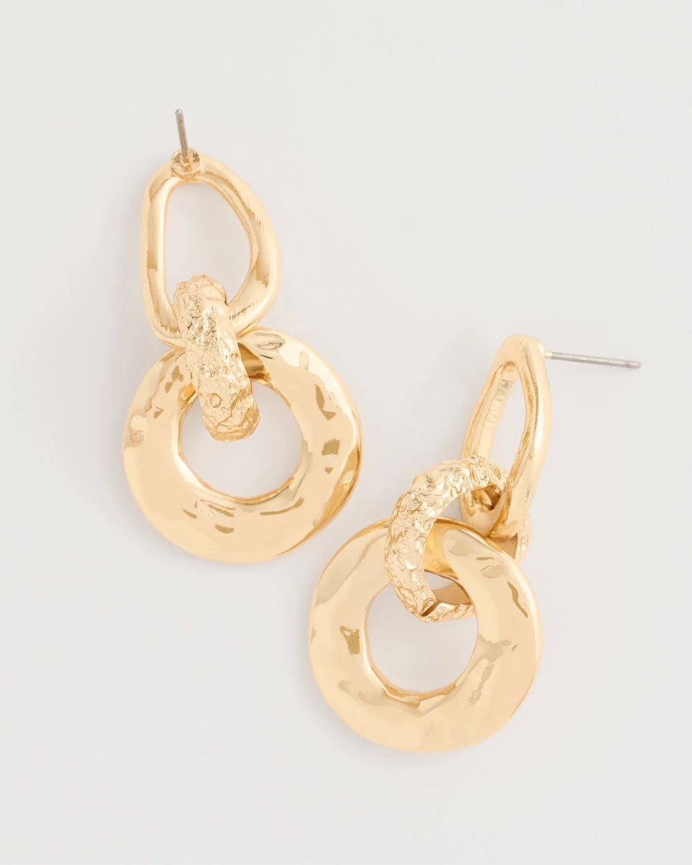 Golden Link Drop Earrings