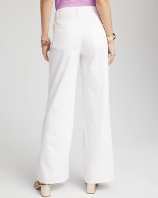 So Slimming® High-Rise Wide-Leg Jeans click to view larger image.