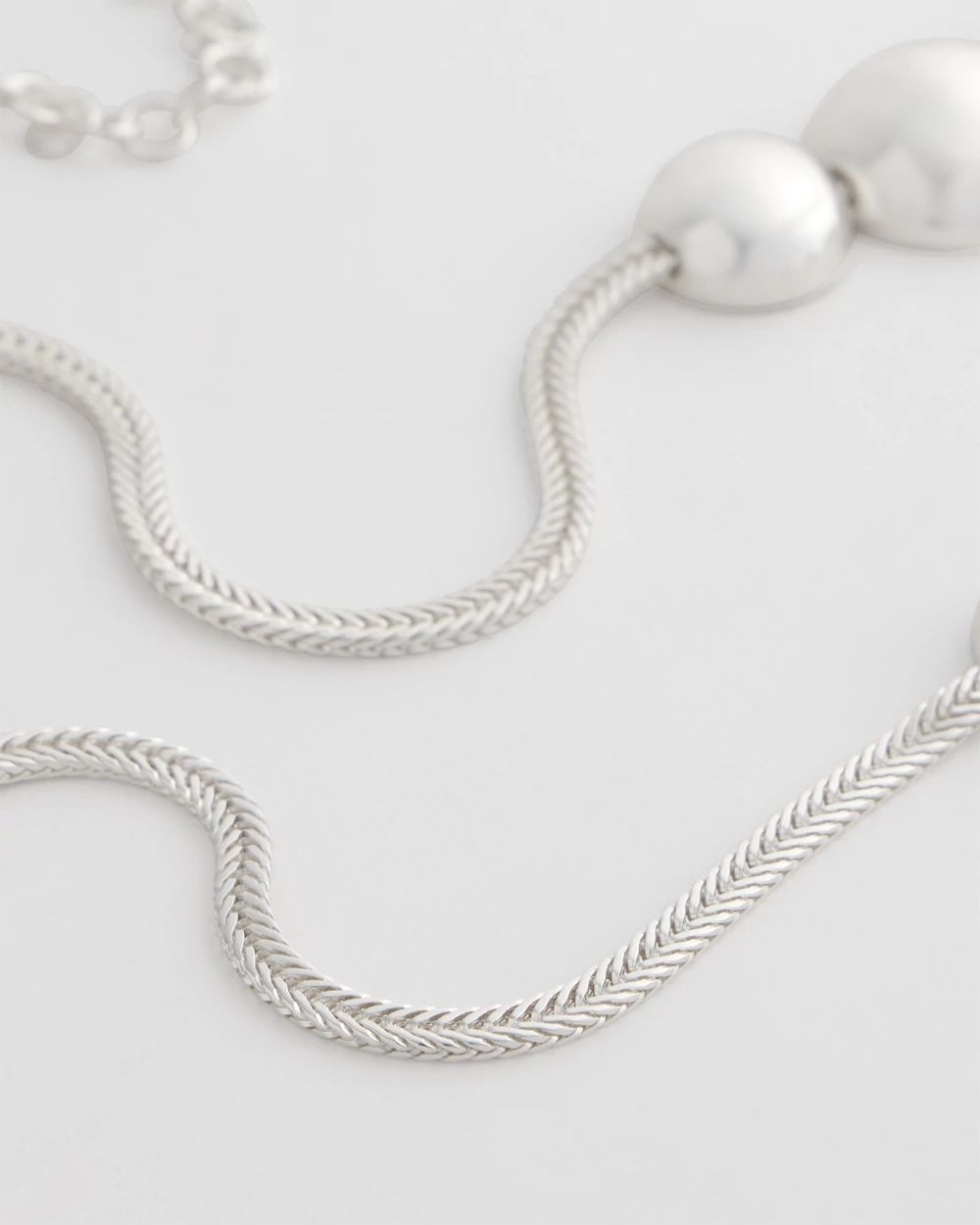 Silver Bib Necklace
