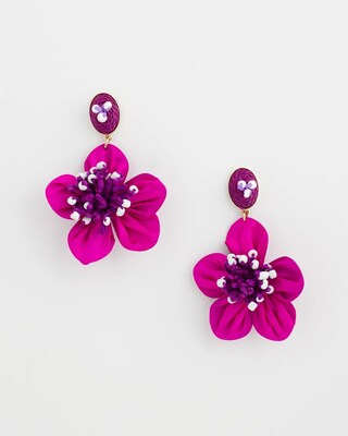 No Droop® Silk Flower Earrings