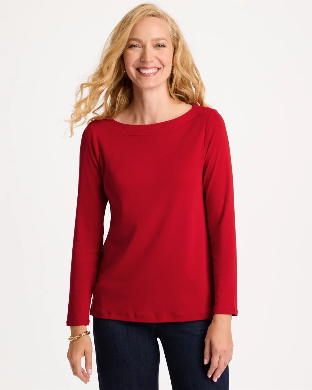 Pima Cotton Boatneck Tee