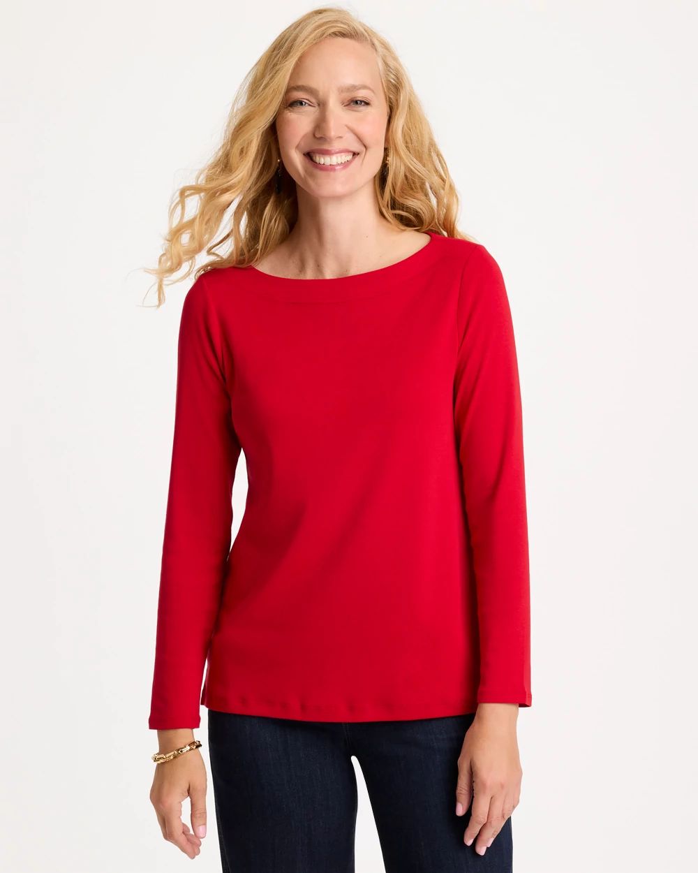 Pima Cotton Boatneck Tee