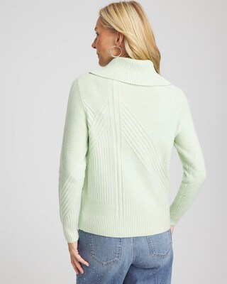 Ribbed Cowlneck Sweater click to view larger image.