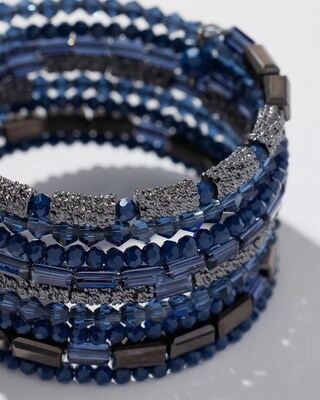 Blue Coil Bracelet