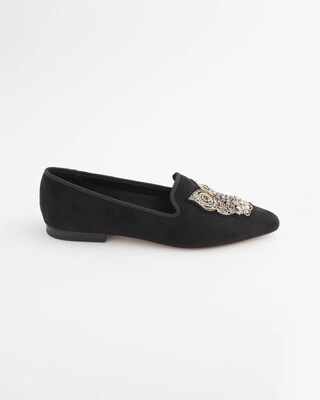 Black Microsuede Loafers click to view larger image.