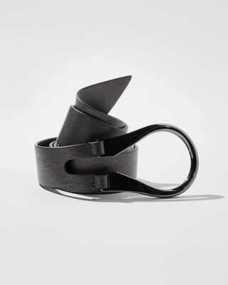 Leather Single Strap Tie Belt click to view larger image.