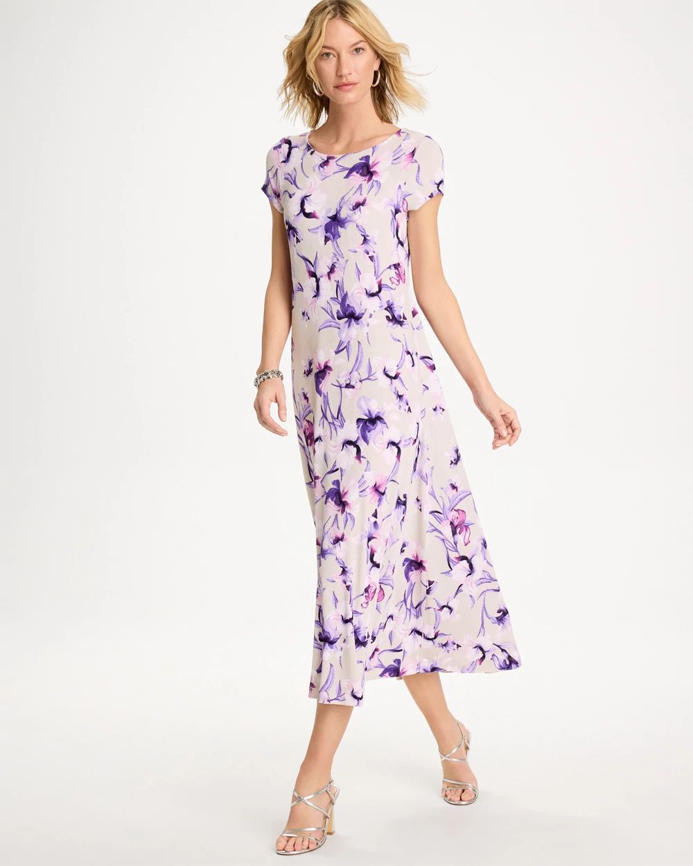 Travelers™ Amethyst Iris Maxi Dress click to view larger image.