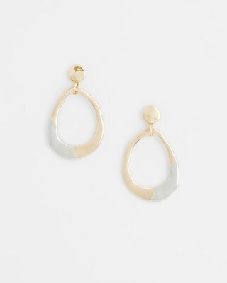 Mixed Metal Drop Hoops