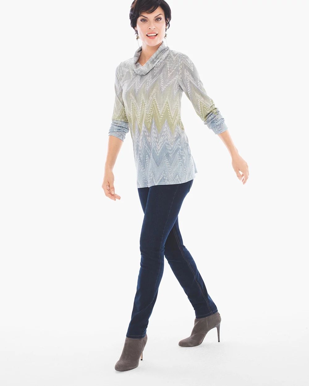 Luxe Chevron Printed Top