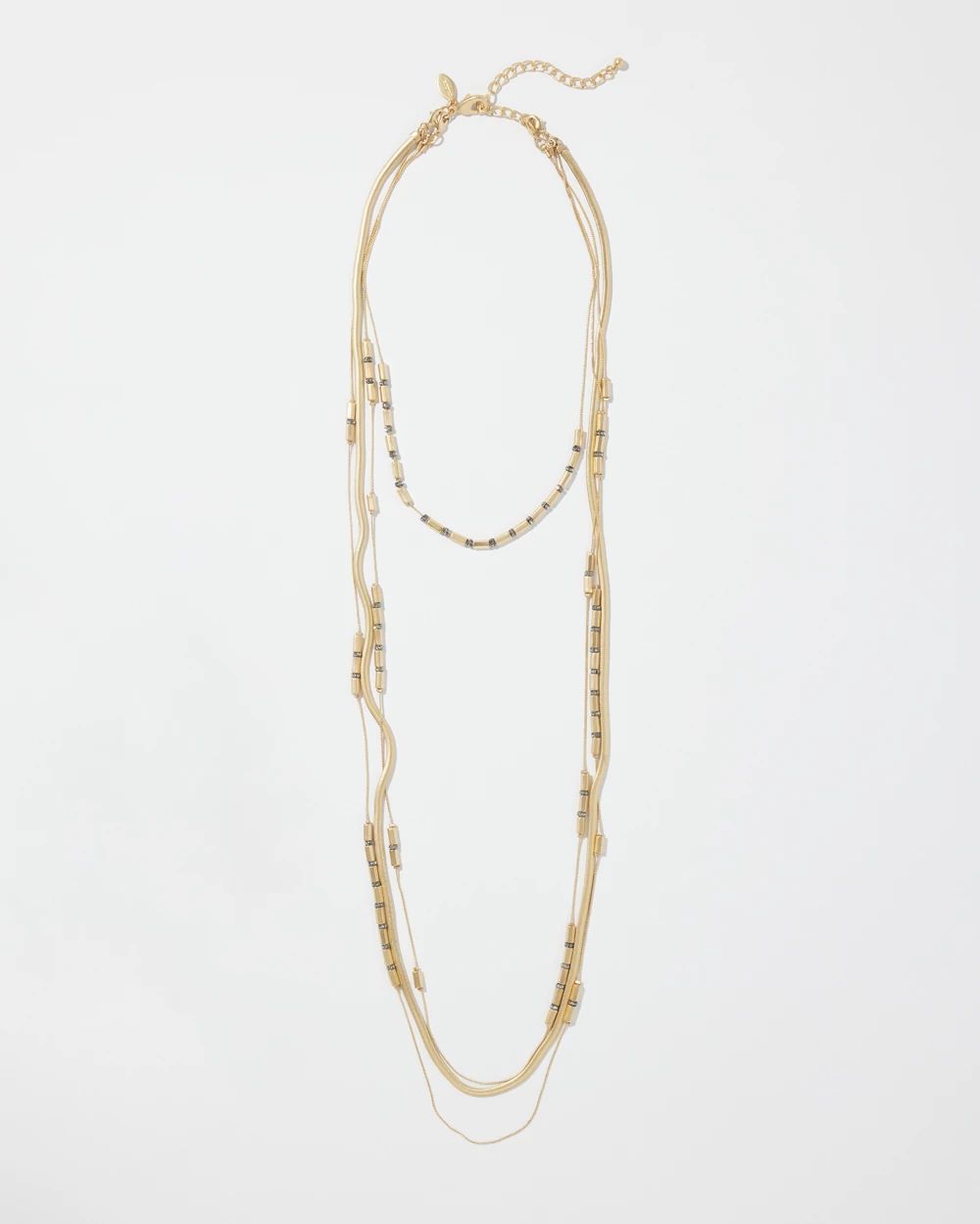 Convertible Gold Tone Layered Necklace