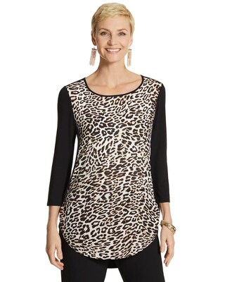 Lovely Leopard Envelope Hem Top