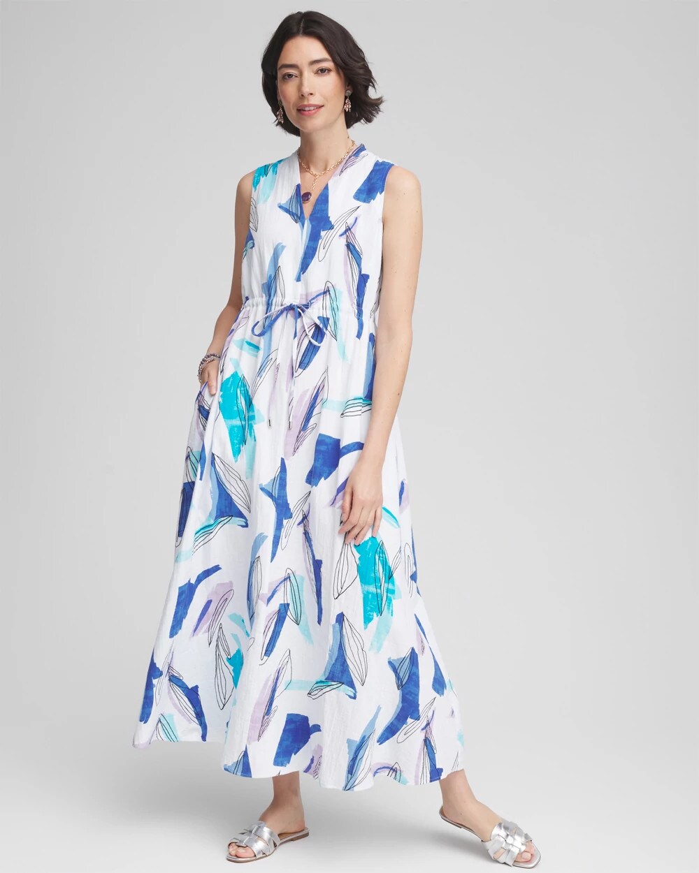 knee length dresses for ladies Sophia Kimono Vacation Dress M-L