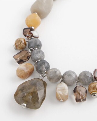 Chunky Quartz Stone Necklace