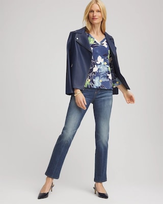 Printed 3/4 Sleeve Perfect Tee click to view larger image.