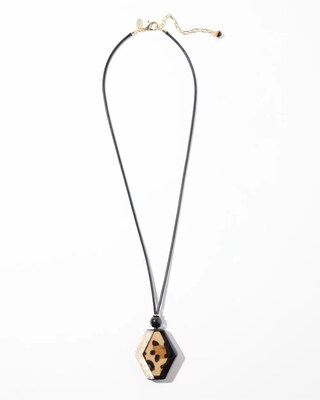 Animal Print Pendant Necklace